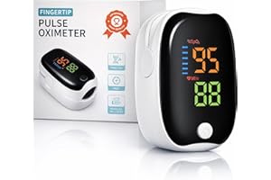 BOULTON UK Boulton Pulse Oximeter Blood Oxygen Monitor – 5-Second Reading Oxygen Saturation Monitors - Finger Heart Rate Monitor with SpO2 Pulse Oximeter Display - BPM Finger Saturation with LED Display