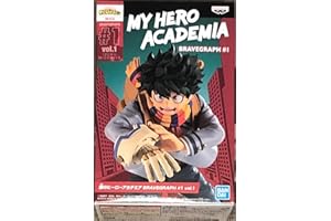 Banpresto - Statue Izuku Midoriya My Hero Academia Bravegraph no.1, Vol.1, 14cm, Multicolor