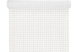 ALLINKIT 40 x 100cm Weiß Wiener Geflecht,Wiener Geflecht Meterware,Kunststoff Cane Webbing Rattan Roll,Wiener Geflecht Flechtmatten for Rattan Craftsmen,Handgemachtes PE Rattan Geflecht für DIY Möbeldekoration