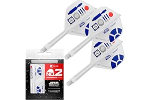 ‎TARGET DARTS Target Darts Star Wars R2-D2 K Flex Integrated Dart Flights & Shafts | R2D2 3er-Pack K-Flex, Nr. 2 und Nr. 6 | Short, Intermediate & Medium Disney Kflex Zubehör