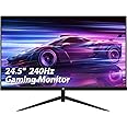 Z-Edge 25 Inch (24.5 Inch) Gaming Monitor 240Hz 1ms MPRT Full HD VA Panel, Ultra-Thin Bezel, FreeSync, HDMI2.0 & DisplayPort1.4, VESA Mountable, Black