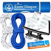See Binnen SBF Recreational Boat Permit Knotting Exercise Set with Video Instructions - Includes 2 Ropes, Cornice with Suctio