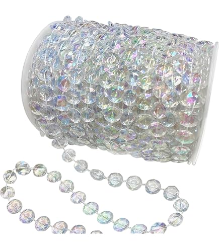QUARKZMAN 10 stuks acryl kristallen slingers, heldere