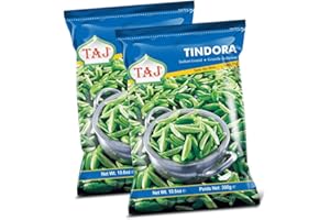 VEENAS TAJ Family Tindora | 300G | Frozen | Frozen Vegetable Tindora | Indian Gourd | Gourde Indienne | Indian Origin (Pack of 2)