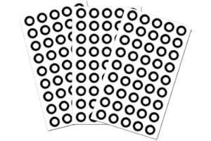 REMARKABEL Black Hole Reinforcement Stickers Paper Hole Protectors Round Self-Adhesive 0.25" Diameter Hole Labels 1800 Pcs