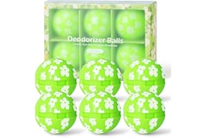 SCENTORINI Deodorisant Chaussures Anti-Odeurs, 6 Boules Désodorisantes Jasmin - Casiers, Sacs de Sport, Maisons, Bureaux et Voitures