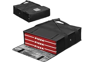 Boczif Sac à pizza isotherme pour livraison, emballage réutilisable, 50,8 x 50,8 x 15,2 cm