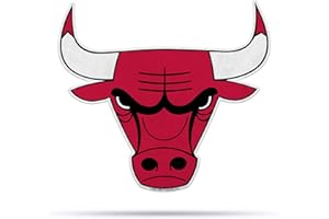 Rico Industries NBA Chicago Bulls NBA Primary Logo Shape Cut Wimpel, Team-Farbe, Artikel-Fußabdruck: 45,7 x 45,7 cm