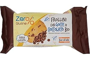 Fior di Loto Zer%glutine, Frollini con gocce di cioccolato bio, senza glutine, 70g