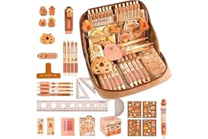 DengFen Jolie trousse Capybara avec 12 compartiments, avec stylos, pinces, broches, etc. Grande capacité pour enfants, 1 pièce., Taille unique