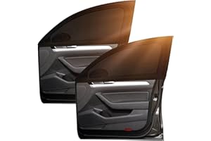 JODSEN 2 Pezzi Tendine Parasole Auto,Tende Oscuranti Vetri Auto,Parasole per Finestrini Posteriori Laterali Auto,Universale Tenda Finestra Auto,per bloccare Raggi UV Privacy Protezione,Calza Parasole Auto,L