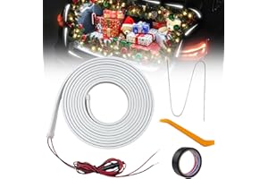 AIYOMI Kofferraum Lichtstreifen 4M, Xmasneed Universal Car Trunk Light Strip, Auto Led Kofferraumbeleuchtung Led Band Streifen, Automatischer Sensor Tail Box Light Strip für Auto Kofferraum Beleuchtung(Weiß)