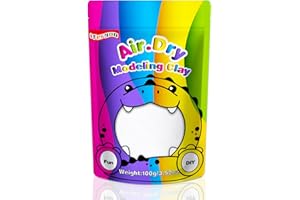 iFergoo Air Dry Clay, Ultra Light Modeling Clay, Magic Clay DIY Creative Modeling Dough, Kids Gifts for Girls Boys 3.52oz/100g (White Clay)