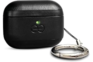 Dreem Vegan Leather AirPods Pro 3 Case Cover, Keychain Carabiner Clip, for Apple AirPods Pro 3 Case, Leather + Protective Har