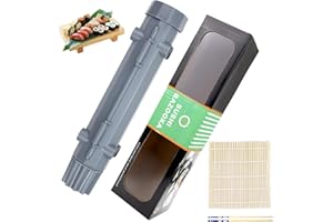 Tyafzzn Sushi Maker Set, Removable Sushi Roller with Sushi Mat and Chopsticks, Sushi Bazooka Set, DIY Sushi Set to Make Yourself, Sushi Machine for Party, Home, Picnic