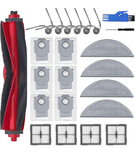 Kit Ricambi Roborock Q10 X5 / Q10 X5+ – 15 Pezzi: Spazzole, Filtri, Panni E Cacciavite – Set Completo Manutenzione