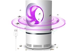 TTCOTOKE Lampada Antizanzare Elettrica, USB Antizanzare Lampada, 360 ° Lampada Antizanzare con Luce UV, Anti Zanzare con LED Alto-efficiente Trappola Zanzare Anti Insetti per Casa Insektenvernichter Elektrisch