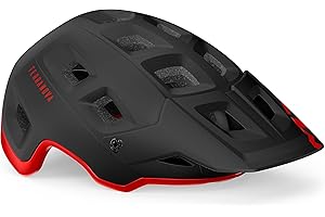 MET-RX MET Fullfacehelm Terranova, Schwarz Rot, M, MTN-TCC