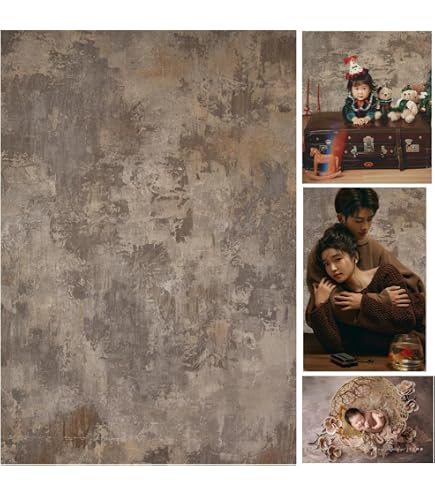Kate Faltbarer Foto-Hintergrund 1,5 X 2 M – Doppelseitig, Grau/schwarz, Mikrofaser