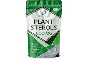 NUTRIVOLV Plant Sterols 800mg Vegan Healthcare Supplements for Heart, Maintains Cholesterol Level and Effectively Boosts Immunity - 90 Capsules