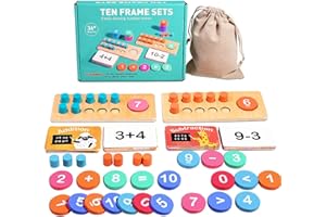 Dr. MUYA® Zabawki Montessori 2 3 4 5 6 Lat, Gry Edukacyjne od 5 Lat, Zabawki Montessori 2 Lata, Nauka Liczenia, Gry Edukacyjne od 4 Lat, Prezent 2-6 Lat Dla Dzieci Chłopiec Dziewczynka