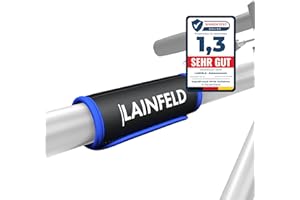 LAINFELD Osłona ramy roweru, zestaw 3 sztuk, ochrona transportowa pasująca do bagażnika rowerowego Thule | Ochrona ramy z włókna węglowego | mocowanie akcesoriów rowerowych