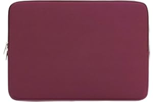 RAINYEAR MAKE LIFE EASIER RAINYEAR 14 Inch Laptop Sleeve Protective Case Soft Lining Padded Zipper Cover Carrying Bag Compatible with 15" Macbook Air M2 M3 M4 14" Notebook Computer Tablet Ultrabook Chromebook(Red)