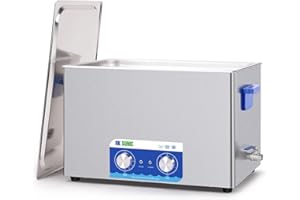 DK SONIC Limpiador Ultrasónico, 30L 600W Limpiador Sónico con Calentador y Temporizador Mecánico, Limpiador Ultrasónico de Carburadores para Limpiar Pistolas, Motores, Cadenas (Cesta Incluida)