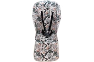 JYOKO KIDS Colchoneta para silla de paseo compatible con Uppababy Vista y Cruz en algodón (African Sunset)