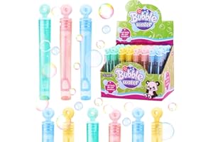 SEASBOES Lot de 48 Bâtonnets à Bulles pour Enfants, Bulles de Savon Ensemble, Mini Bouteilles de Savon à Bulles pour Mariage Fête l’Anniversaire