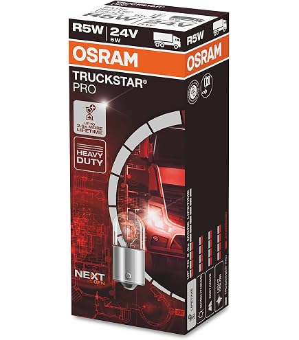 Osram 5007 Lampada Auto, Ausiliaria, Set di 10