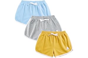 Rolanko Pantaloncini da Ginnastica per Ragazze, Pantaloncini Sportivi Estivi con Coulisse per Bambini Che corrono E Ballano