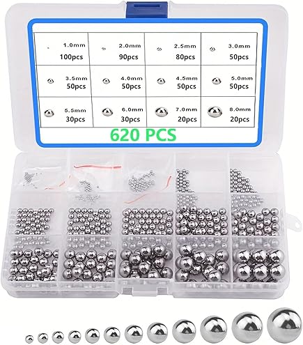 500 Sfere In Acciaio Inox 1.5mm G100 - Precisione Per Cuscinetti E Meccanismi - 304 Acciaio Inossidabile - Foto 5