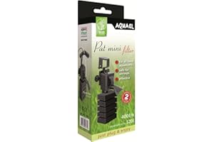 Aquael 113835 Filtre PAT MINI plus Éponge bébé crevettes, 230 g, blanc, jusqu'à 120 l