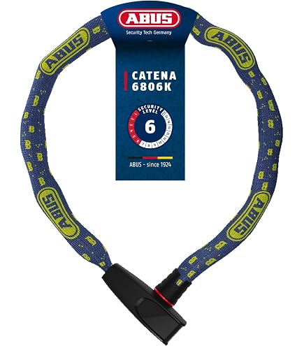 ABUS Kettenschloss Steel-O-Chain 5805K, 75 cm, Blau
