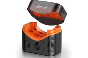 BONAI 8-slots batteriladdare för AA AAA NI-MH-batterier, intelligent batteriladdare med Type-C-ingång och LED-skärm, envägsstyrning – utan batterier