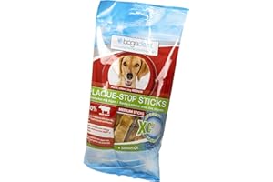 bogar, Bogadent Plaque-Stop Sticks, Zahnpflege für Hunde, Hundezubehör für mittelgroße Hunde, Dental Sticks Hund, Hundesnack mit Algen, Fisch, Fleisch, Früchten und Mineralien, 100 g