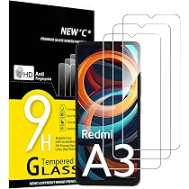 Xiaomi Redmi A3 Smartphone 4 Go + 128 Go, 5000 mAh, taux de rafraîchissement 90 Hz, écran de 6,71 Pouces, Noir