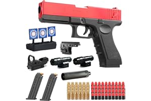 YEAHBOOM Pistolet do zabawy dla dzieci, pistolet piankowy M416, ręczne napełnianie, miękki pistolet zabawkowy dla 12+ prezenty dla dzieci