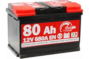 BATTERIA AVVIAMENTO AUTO ORIGINALE SPEED L3 80AH 12V 680A POLO POSITIVO A DESTRA (278x190x175)