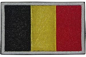 Cobra Tactical Solutions Drapeau Belgique Belge Ecusson Brodé Patch Tactique Moral Militaire Applique Emblème Insignes Fastener à Crochet et Boucle Airsoft Paintball Cosplay