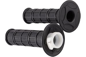 GOOFIT 7/8" 22mm 25mm Green Blue Red Black(Including white Throttle pipeline) CNC Premium Twist Handlebar Throttle Grips Rubber Replacement for 50cc-250cc Dirtbike Go Karts Atvs Scooters Pitbike Quad