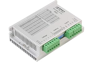 RTELLIGENT Stepper Motor Driver 2 Phase 1.8Deg 1.4-5.6A 24-50VDC Micro Stepping Controller Board for Nema 23 Nema 17 Step Motor