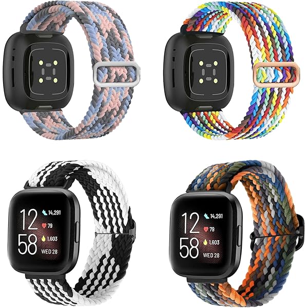 Bracelet Métal Pour Fitbit Versa 4/3, Sense 2/1 - Acier Inoxydable Avec Strass - Taille Ajustable 140-205mm