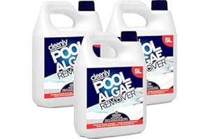 Cleenly Pool Algae Remover - Removes & Prevents the Growth of Algae in Water - Super Concentration and Long Lasting 3 x 5L