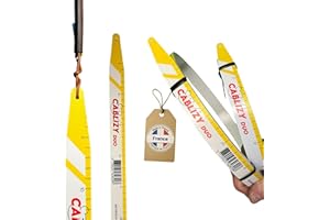 CABLIZY DUO - Aiguille Electricien Easygrip 3m + 1m50 – Passe Cable Mural Électricien - Tire Fil Flexible, Ultra-Résistant pour Passages Compliqués, Combles Murs, et Faux Plafonds - Made In France