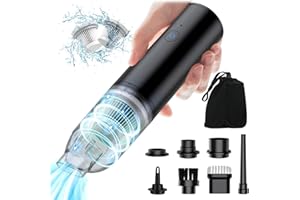 Aumotop Aspirador cilíndrico sin Bolsa y con Cable, Potente, Compacto y ágil con tecnología Vortex y Filtro higiénico AirClean