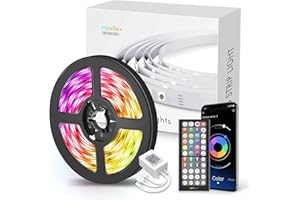 MEXLLEX Luces Led Habitacion 15 Metros, Tiras Led de Interior RGB, con Control Remoto e Inteligente Control de APP, Cambia el Color con la Musica, Para Decoración de Bares, Fiestas, Cocina