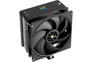 Thermalright Assassin X 120R Digital Black CPU, 2000 giri/min, 12 cm, silenziosa ventola PWM, copertura schermo digitale, per AM4/AM5, Intel LGA1700/1851/115X/1200