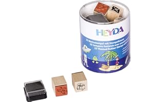 Heyda stamp tin design size: approx. 1.5 x 1.5 cm.